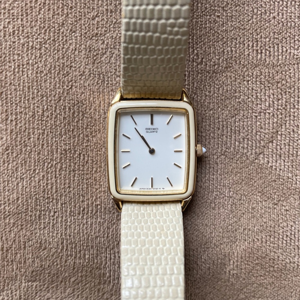 Seiko Gold and Cream Women's Watch